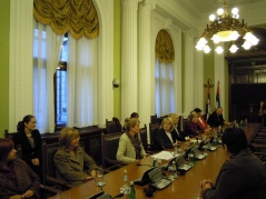 15 October 2011 Children’s Rights Working Group members at the sitting commemorating the International Rett Syndrome Awareness Day